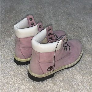 Pink Timberlands